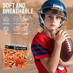 Davion® - Youth Boys Baseball Cup Underwear with Soft Protective Athletic Cup Compression Shorts for Football, Lacrosse