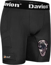 Davion® - Youth Sliding Padding Shorts with Soft Protective Athletic Cup Boys Briefs Underwear for Football, Baseball, Lacrosse