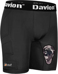 Davion® - Youth Sliding Padding Shorts with Soft Protective Athletic Cup Boys Briefs Underwear for Football, Baseball, Lacrosse