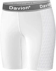 Davion® - Youth Girls Sliding Shorts Athletic Compression Padded Shorts for Kids Baseball Football Lacrosse