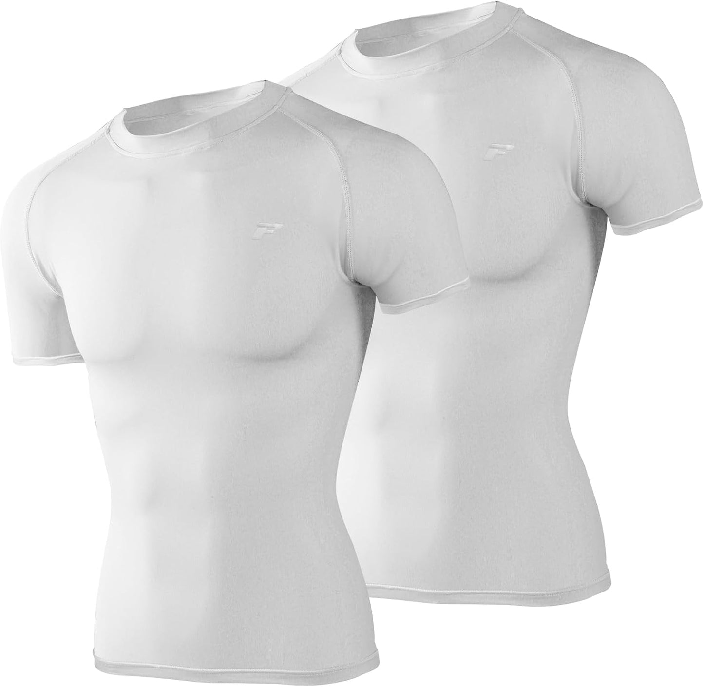 Men's Compression Quick Dry Short Shirts UPF 50+ UV Sun Protection Workout Undershirts Weatherproof Rash Guard