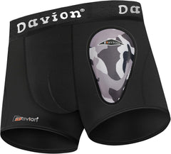 Davion® - Youth Boys Baseball Cup Underwear With Soft Protctive Athletic Cup for Baseball, Football Lacrosse