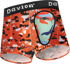 Davion® - Youth Boys Baseball Cup Underwear with Soft Protective Athletic Cup Compression Shorts for Football, Lacrosse
