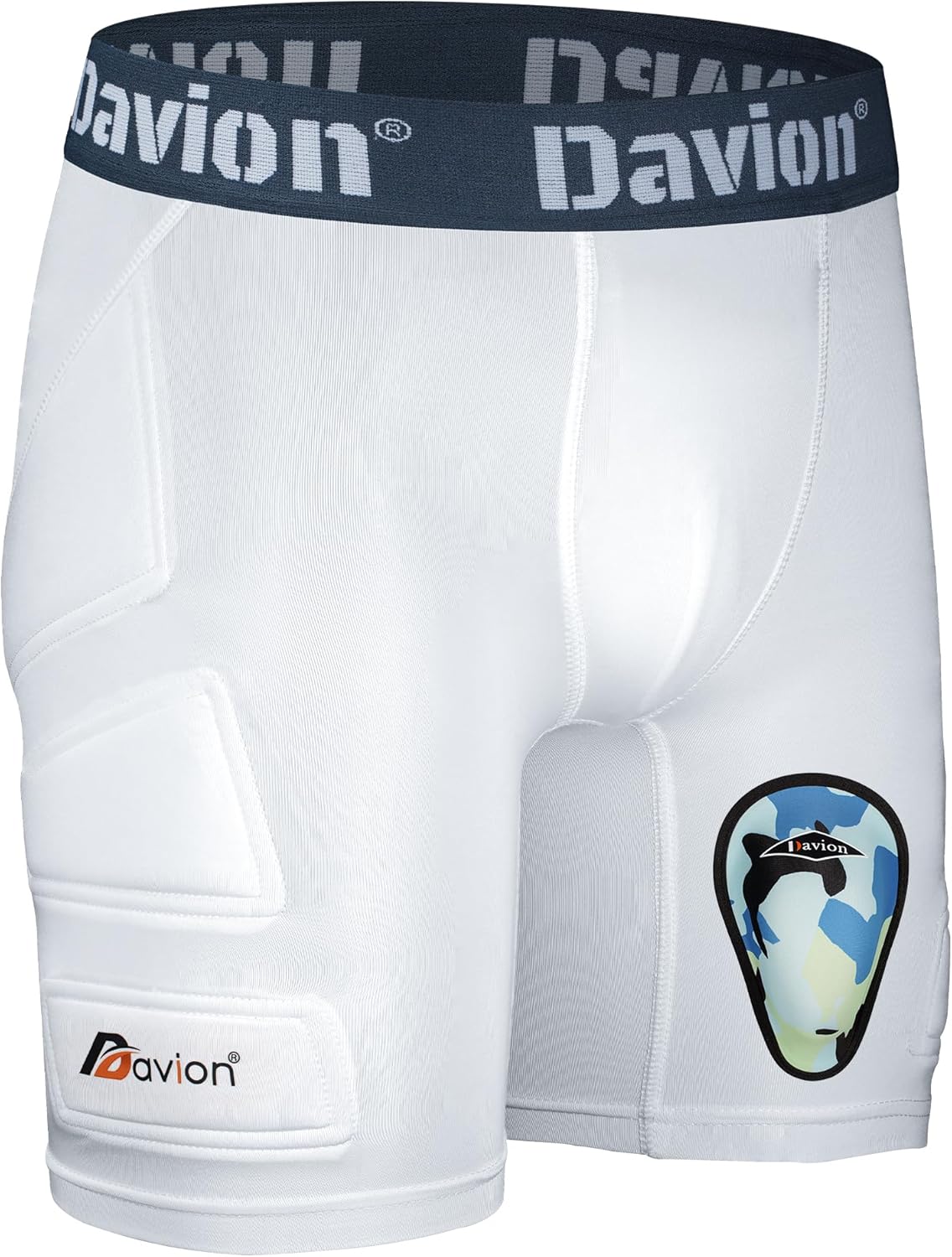 Pro-Shield™ Youth Sliding Shorts (w/ Cup) - White