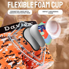 Davion® - Youth Boys Baseball Cup Underwear with Soft Protective Athletic Cup Compression Shorts for Football, Lacrosse