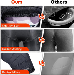 Davion® - Youth Sliding Padding Shorts with Soft Protective Athletic Cup Boys Briefs Underwear for Football, Baseball, Lacrosse